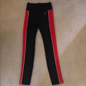 Leggings full length red/black/white